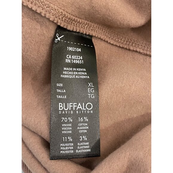 NWT Buffalo David Bitton Women Super Soft V-Neck Pullover Sweatshirt, T Rouse - Picture 11 of 11